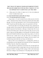 THỰC TRẠNG XÁC ĐỊNH GIÁ TRỊ DOANH NGHIỆP ĐỂ CỔ PHẦN HÓA DOANH NGHIỆP NHÀ NƯỚC DO CÔNG TY DỊCH VỤ TƯ VẤN TÀI CHÍNH KẾ TOÁN VÀ KIỂM TOÁN AASC THỰC HIỆN