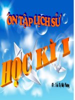 ÔN TÂP LỊCH SỬ HKI