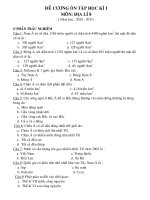 Địa 8 HKI 2010-2011