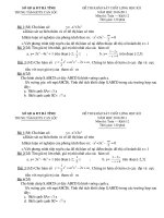 Đề KSCl học kì 1 Toán 12 GDTX hot