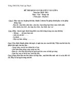 Đề thi HSG văn 8 chuẩn