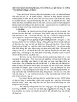 MỘT SỐ NHẬN XÉT ĐÁNH GIÁ VỀ CÔNG TÁC KẾ TOÁN Ở CÔNG TY CỔ PHẦN MAY LÊ TRỰC