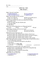 de kiem tra 1 tiet tin hoc 9