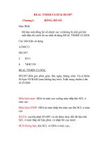 REAL TIMER CLOCK DS1307 Chương1