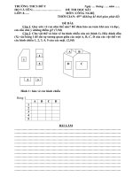 Đề thi HKI Lớp 8