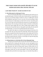 THỰC TRẠNG THANH TOÁN CHUYỂN TIỀN ĐIỆN TỬ TẠI CHI NHÁNH NGÂN HÀNG CÔNG THƯƠNG TIÊN SƠN