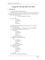 Dữ liệu kiểu cấu trúc