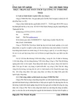 THỰC TRẠNG KẾ TOÁN TSCĐ TẠI CÔNG TY TNHH PHÚ THÁI