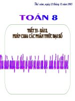 Phép chia các phân thức đại số - hay