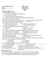 KIỂM TRA 1T HKI ĐỊA 6 hay