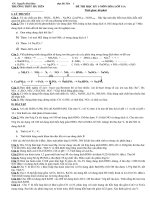 ĐỀ THI HỌC KỲ 1-11NC