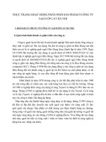 THỰC TRẠNG HOẠT ĐỘNG PHÂN PHỐI SẢN PHẨM Ở CÔNG TY GẠCH ỐP LÁT HÀ NỘI