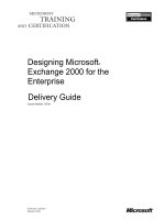 Designing Microsoft® Exchange 2000 for the Enterprise
