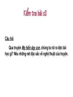 tiết 65 : thầy thuốc giỏi cốt nhất ở tấm lòng