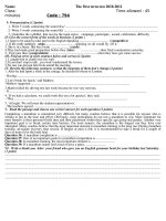 Kiem tra HK1-tu luan -de so 2