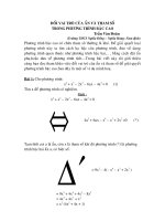 đổi vai trò của ẩn và tham số để giải PT