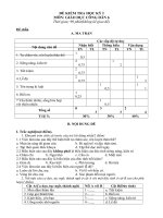 Đề Kiểm tra Học kỳ I_Giáo dục Công dân 6_Chẵn