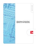 ADC KRONE - Guide Book - FTTP - Advantage of Centralized Splitters in FTTP networks