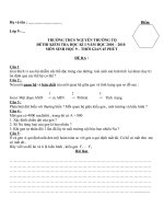 kiem tra hoc ki mon sinh hoc lop 9 10 - 11