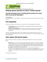 Writing device drivers in Linux: A brief tutorial