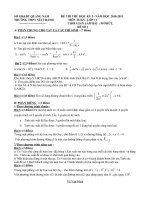 Đề mẫu kiểm tra học kỳ 1-lớp 11