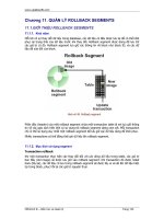Quản lý rollback segments