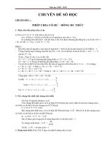 CHUYEN DE PHEP CHIA CO DU - DONG DU THUC