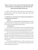 NHỮNG VẤN ĐỀ LÝ LUẬN CƠ BẢN VỀ KẾ TOÁN HÀNG HOÁ TIÊU THỤ HÀNG HOÁ VÀ XÁC ĐỊNH KẾT QUẢ TIÊU THỤ HÀNG HOÁ TRONG DOANH NGHIỆP THƯƠNG MẠI