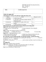 đề thi SINH 8 -ĐÁP ÁN- MA TRẬN