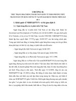 THỰC TRẠNG HOẠT ĐỘNG THANH TOÁN QUỐC TẾ THEO PHƯƠNG THỨC THANH TOÁN TÍN DỤNG CHỨNG TỪ TẠI SỞ GIAO DỊCH I TRONG THỜI GIAN QUA