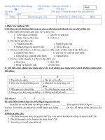 đề thi sinh 7 HKI