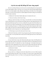 Lợi ích của một Hệ thống Kế toán vững mạnh!