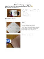 Cắm hoa trong… ống giấy