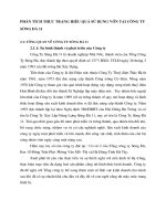 PHÂN TÍCH THỰC TRẠNG HIỆU QUẢ SỬ DỤNG VỐN TẠI CÔNG TY SÔNG ĐÀ 11