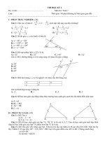 Đề mẫu thi HKI Toán 7 số 9