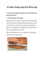 15 triệu chứng ung thư dễ bỏ qua
