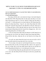 NHỮNG VẤN ĐỀ LÝ LUẬN CHUNG VỀ BẢO HIỂM HÀNG HOÁ XUẤT NHẬP KHẨU VÀ CÔNG TÁC GIÁM ĐỊNH BỒI THƯỜNG