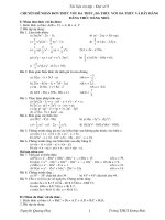 Các chuyên đề đại số 8