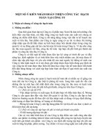 MỘT SỐ Ý KIẾN NHẰM HOÀN THIỆN CÔNG TÁC  HẠCH TOÁN TẠI CÔNG TY