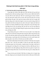 Đánh giá tình hình lạm phát ở Việt Nam trong những năm qua