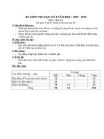 Đề thi Địa lí 8 HK 1