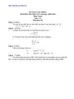 Đề ôn HK I Toán 12 số 2