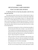 Một số giải pháp và kiến nghị nhằm nâng cao chất lượng tín dụng