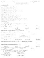 Đề cương học kì 1