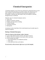 Chemical Emergencies- Khẩn cấp về hóa học