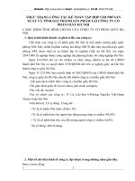 THỰC TRẠNG CÔNG TÁC KẾ TOÁN TẬP HỢP CHI PHÍ SẢN XUẤT VÀ TÍNH GIÁ THÀNH SẢN PHẨM TẠI CÔNG TY CỔ PHẦN GIẦY HÀ NỘI