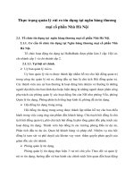 Thực trạng quản lý rủi ro tín dụng tại ngân hàng thương mại cổ phần Nhà Hà Nội