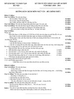 Đáp án đề thi vào lớp 10 ( HSG tham khảo)