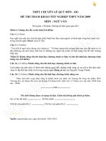 V. Đề tham khảo Tốt nghiệp THPT, trường chuyên Lê Quý Đôn, 2009, môn Ngữ Văn