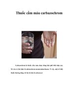 Thuốc cầm máu carbazochrom